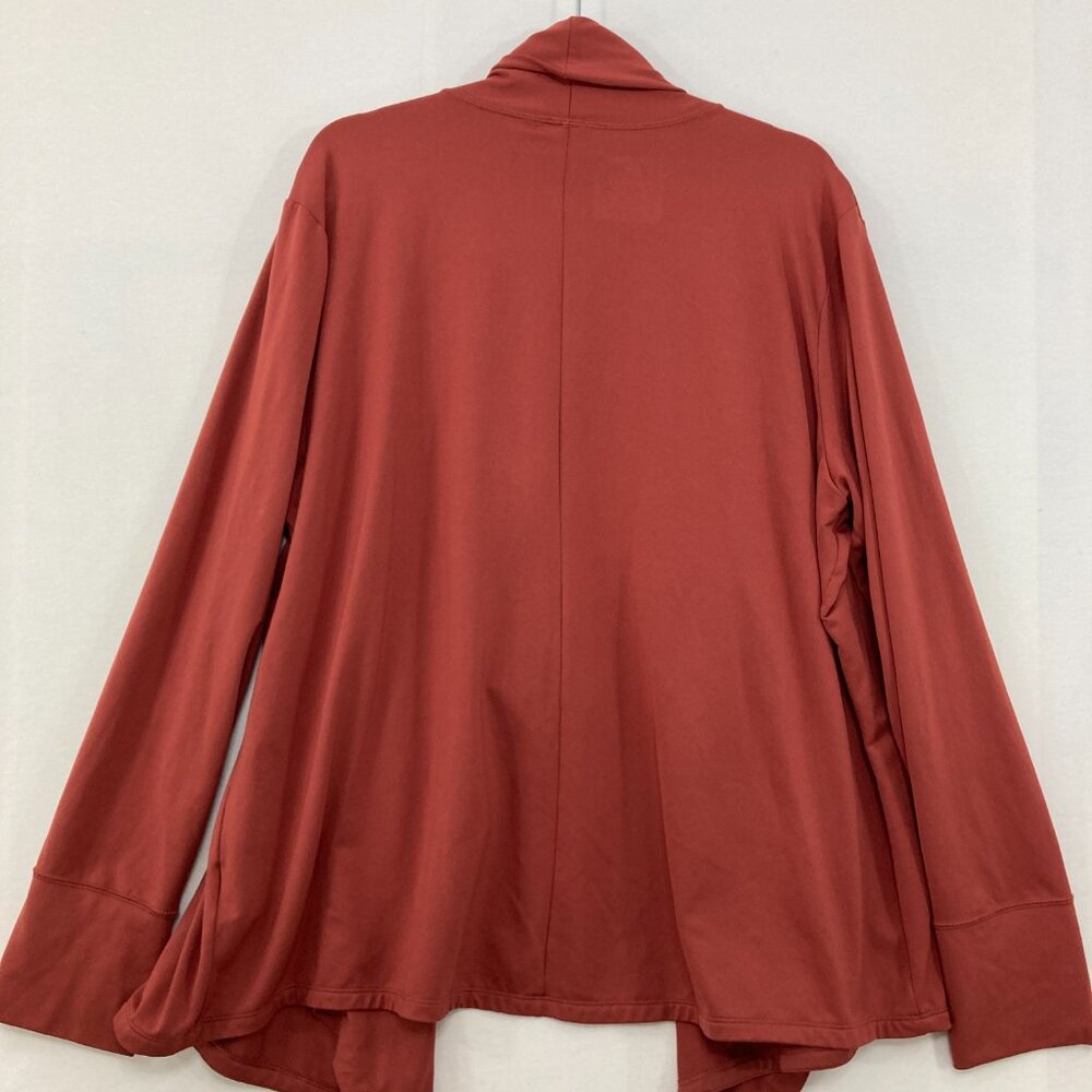 Nike Rust Brown Size Xxl Draped Open Front Stretc… - image 7